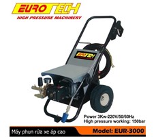 Máy rửa xe cao áp 3 KW EUROTECH - ITALY