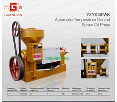 Máy ép dầu lạc Guangxin YZYX140XC-8WK ( 150-200kg/h, Moto 18,5KW