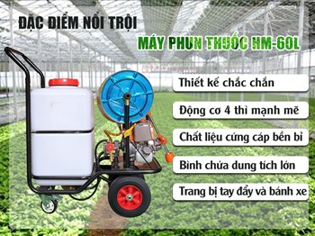 Máy phun thuốc chạy xăng 4 thì HM-60L